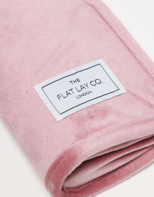 The Flat Lay Co. Standing Makeup Brush Case - Pink Velvet, 3 of 3
