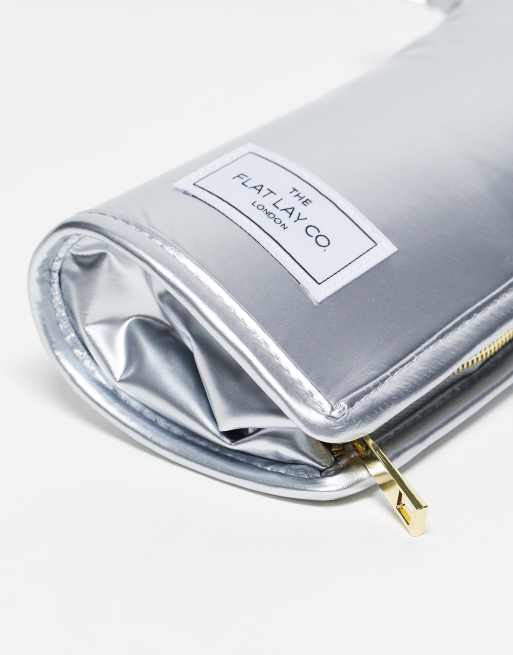 The Flat Lay Co. X ASOS EXCLUSIVE Brush Holder - Silver Chrome | ASOS