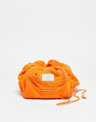 The Flat Lay Co. X ASOS EXCLUSIVE Drawstring Bag - Orange Towel