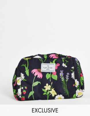 floral print makeup bag