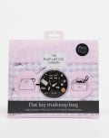 [Flat Lay Company] The Flat Lay Co. x ASOS Exclusive Drawstring Makeup Bag in Lilac Gingham-Purple No Size Lilac gingham