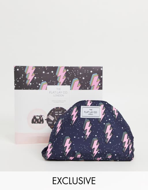 The Flat Lay Co. X ASOS Exclusive Drawstring Makeup Bag Lightning