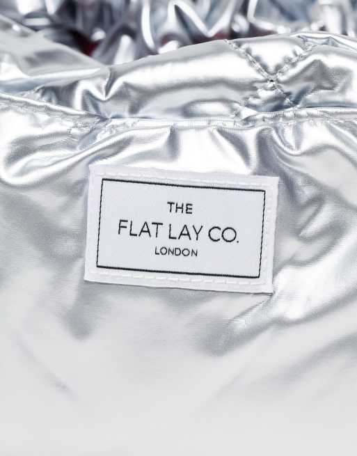 The Flat Lay Co. X ASOS EXCLUSIVE Drawstring - Silver Chrome | ASOS