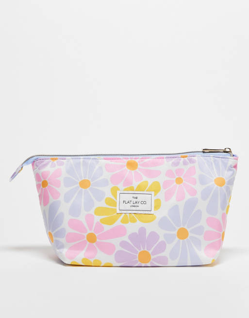 The Flat Lay Co. x ASOS Exclusive – Essential – Saszetka kosmetyczka w kolorowy kwiatowy wzór 