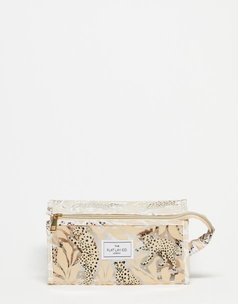 The Flat Lay Co. X ASOS Exclusive - Make-updoosje van jelly met cheetah-print in neutraal - view 1