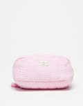 [Flat Lay Company] The Flat Lay Co. x ASOS Exclusive Marshmallow Flat Lay Makeup Box Bag - Pink Waffle No Size Pink Waffle