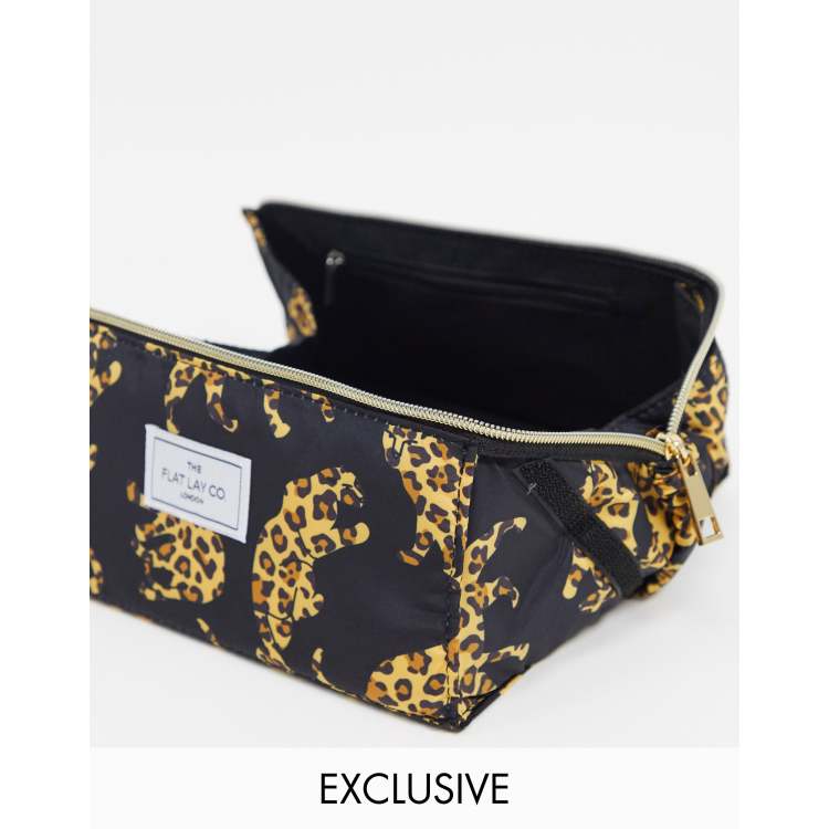 Makeup Box Bag In Leopard Print, The Flat Lay Co.