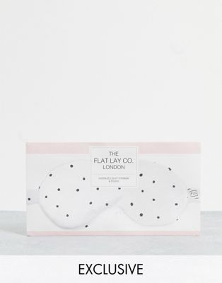 The Flat Lay Co. X ASOS Exclusive Oversized Eyemask - Silky Dots