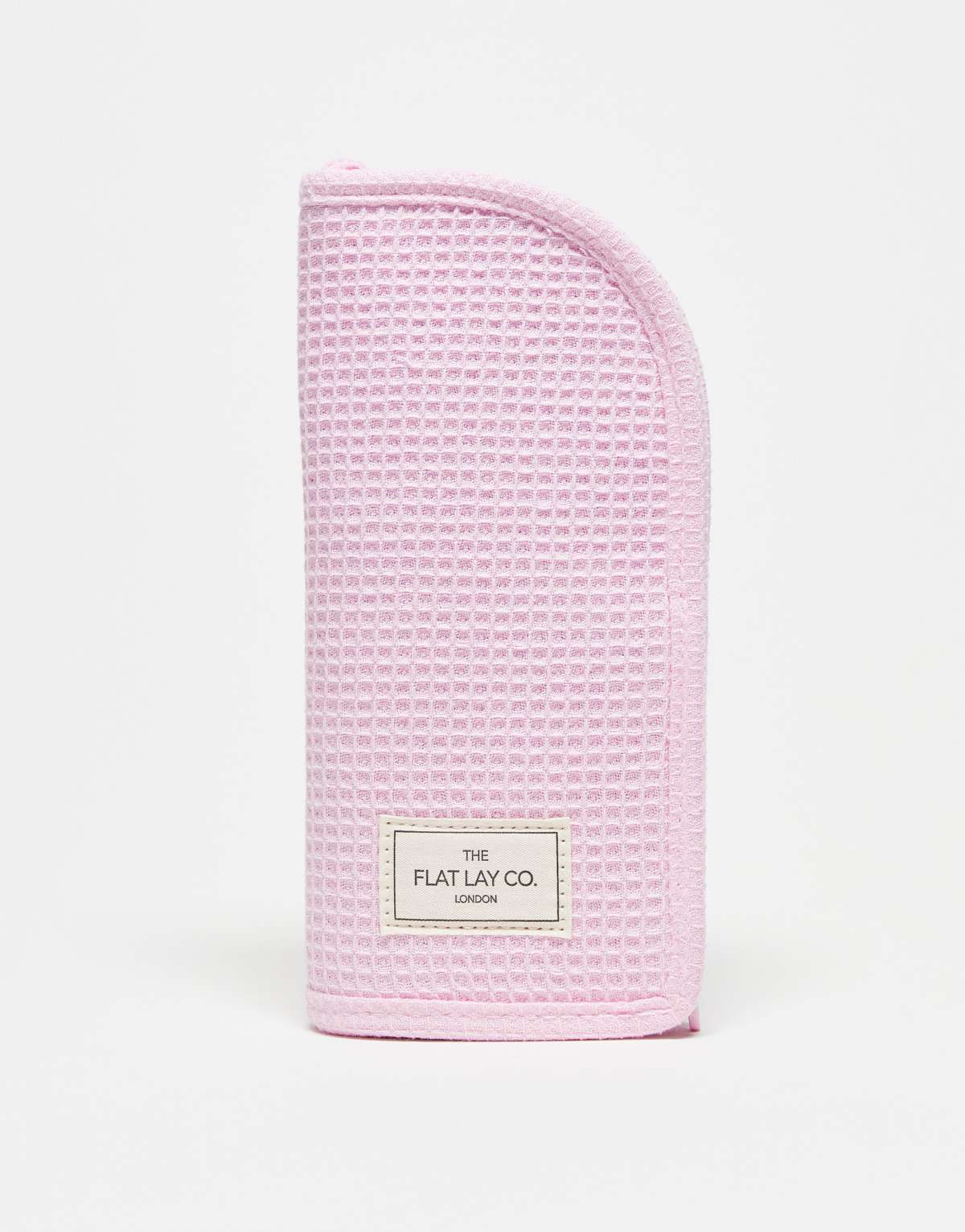 The Flat Lay Co. x ASOS Exclusive Standing Makeup Brush Case - Pink Waffle