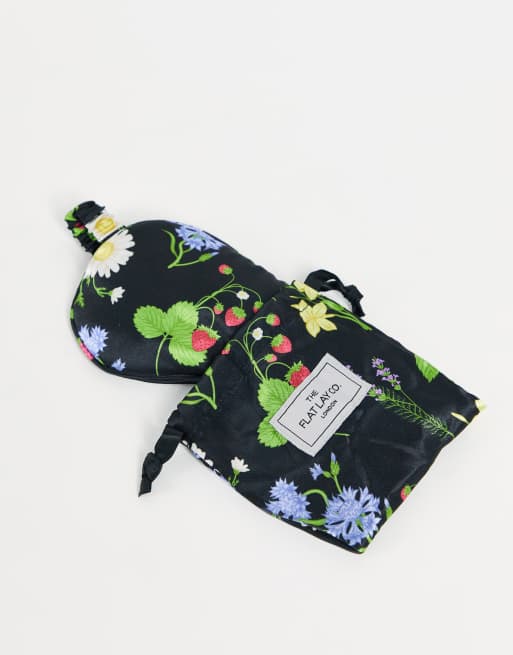 The Flat Lay Co. X ASOS - Oversized sovemaske - Black Flower Print - Kun hos ASOS, 2 af 4