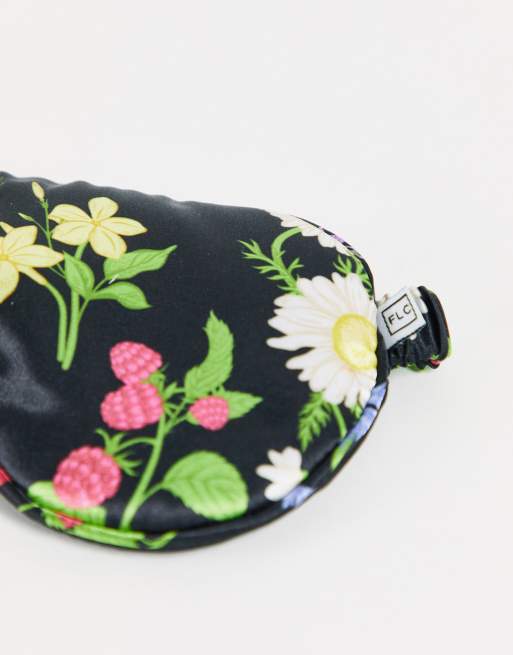 The Flat Lay Co. X ASOS - Oversized sovemaske - Black Flower Print - Kun hos ASOS, 3 af 4