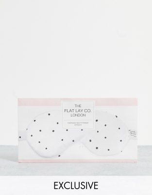 The Flat Lay Co. X Exclusivité ASOS Masque de nuit oversize Pois soyeuxMulticolore Votre