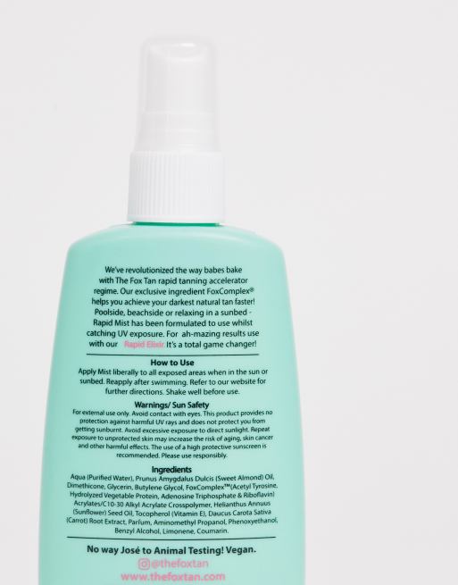 The Fox Tan Rapid Tanning Mist 120ml, 4 of 4