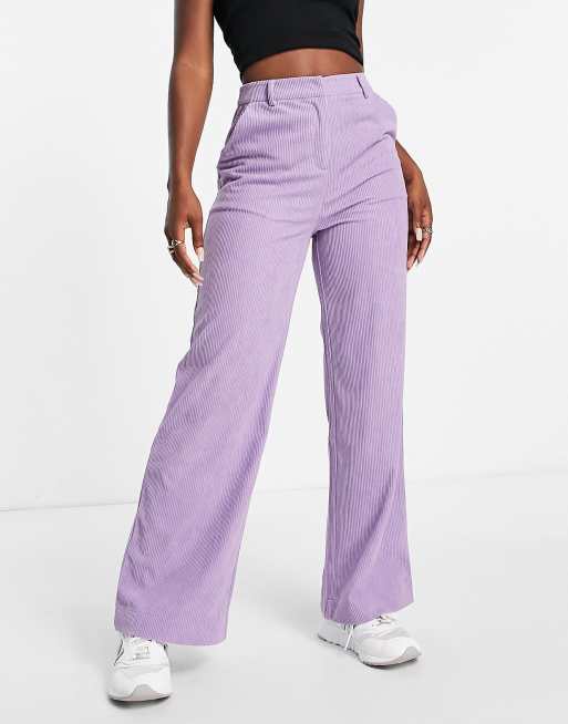 The Frolic cord wide leg pants in lilac - part of a set