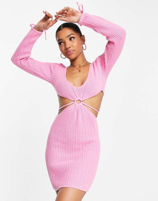 Women's Cut Out Brami - Colsie™ Pink L