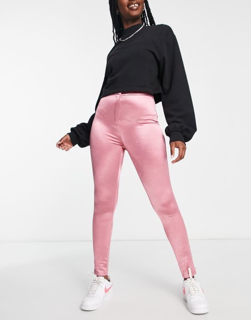 Pink Flare Leggings - Premium Naked Fit