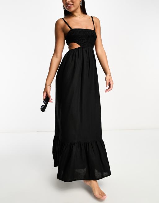 Black summer hot sale evening dress