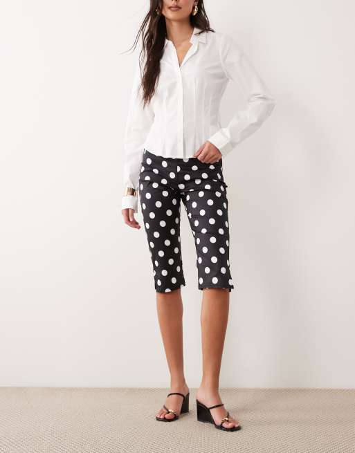 The Frolic exclusive capri pants in black polka dot, 2 of 5