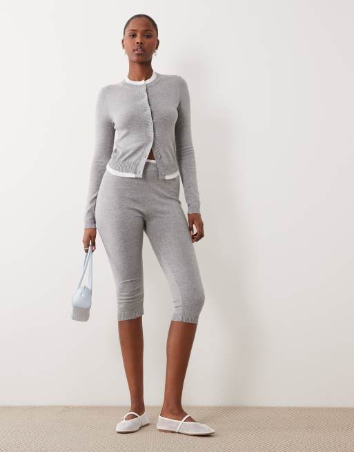 The Frolic exclusive cotton contrast trim button up cardigan and