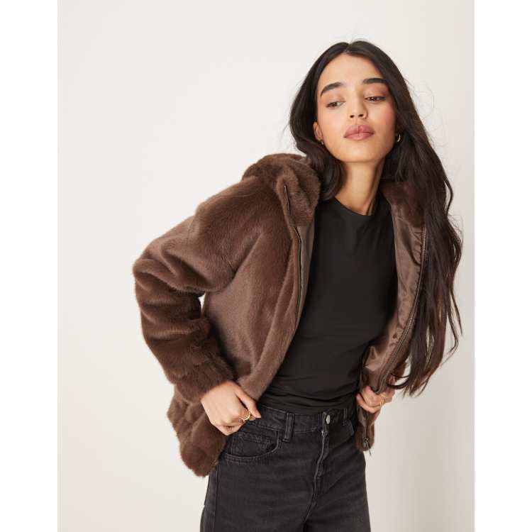 FALCONERI ダークブラウン ファー ジレ FALCONERI ダークブラウン ファー ジレ レディース