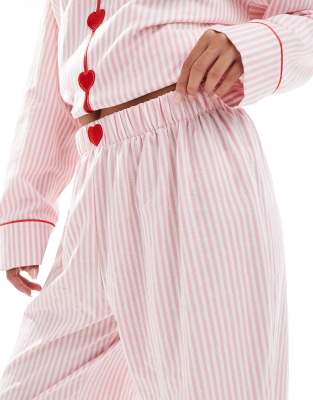 The Frolic Exclusive Heart Button Pajama Pants