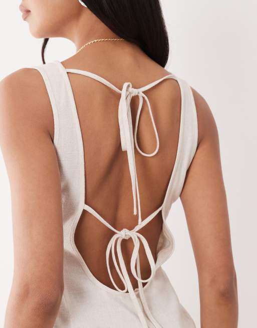open lace back dress Short Lace Homecoming Dresses with Open Back – Angrila main image 0