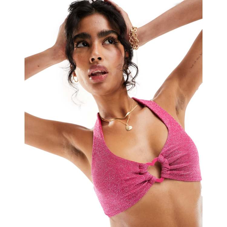 【GLOSSYPAGE】Glossy Heart Halterneck Bikini ★Pink s-l400.jpg
