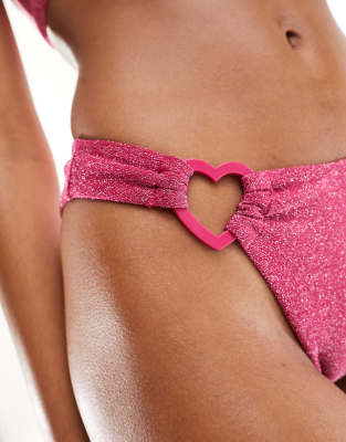【GLOSSYPAGE】Glossy Heart Halterneck Bikini ★Pink GLOSSYPAGE】Glossy Heart Halterneck Bikini ☆Pink (ビキニ