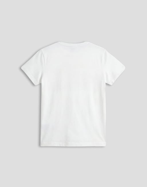 The Frolic exclusive shell graphic front baby tee in white, 6 of 8