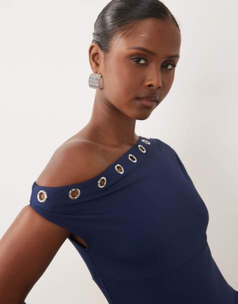 navy mini dress casual Lukea Long Sleeve cocktail events Navy Blue Sleeveless Mini Dress