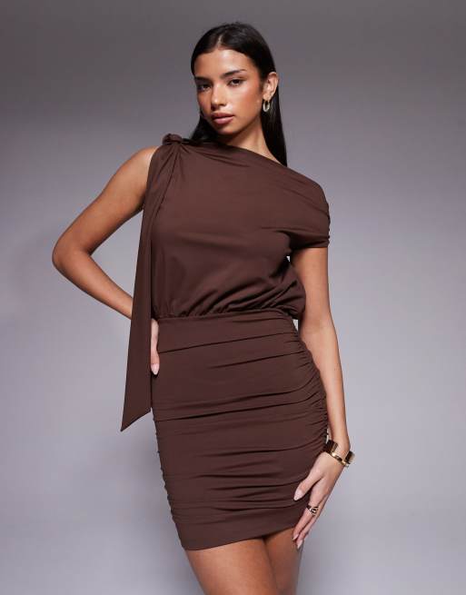 slinky off the shoulder dress Women's Black Slinky Off Shoulder Wrap Detail Maxi Dress