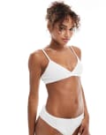 [The Frolic] The Frolic exclusive triangle pointelle bra in white (part of a set) L WHITE