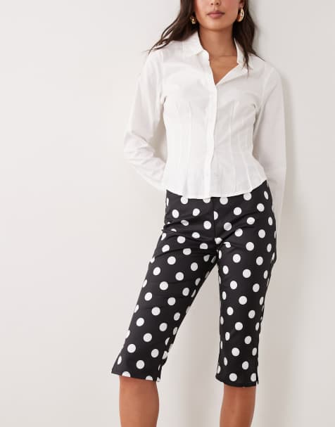 The Frolic - Exclusives - Capribroek in zwart met stippen - view 1