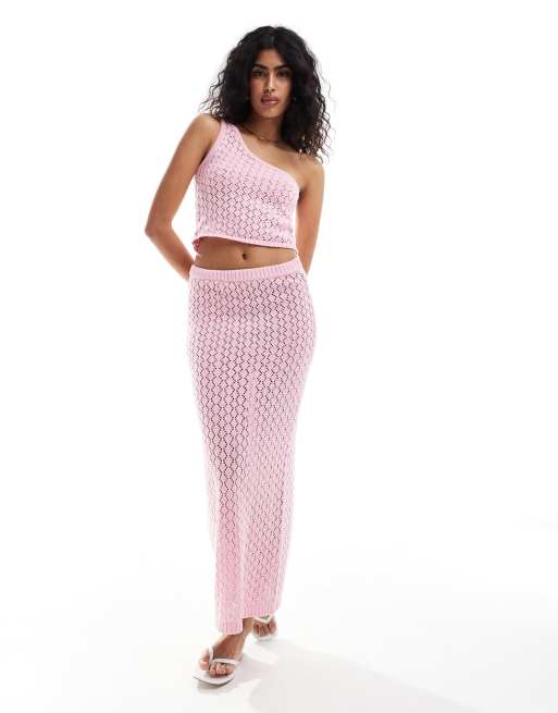 The Frolic - Kristen - Crop top e gonna da mare in maglia