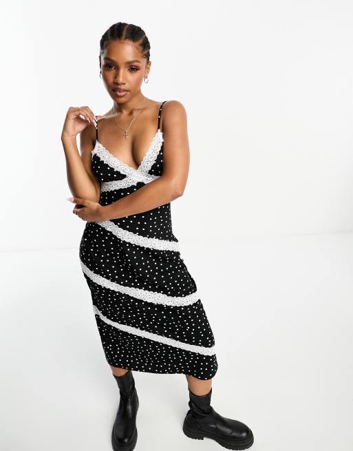 Asos polka 2024 dot midi dress