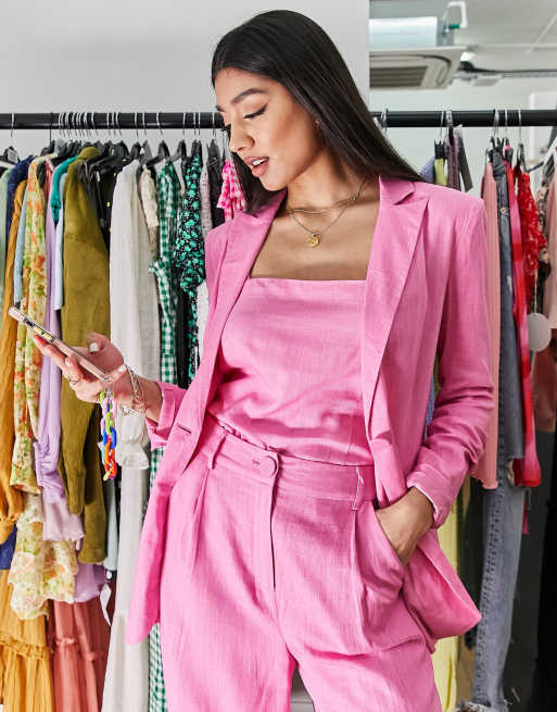 Asos hotsell pink blazer