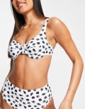 [The Frolic] The Frolic mix and match underwire bikini top in shell print-Multi 10 Shell print