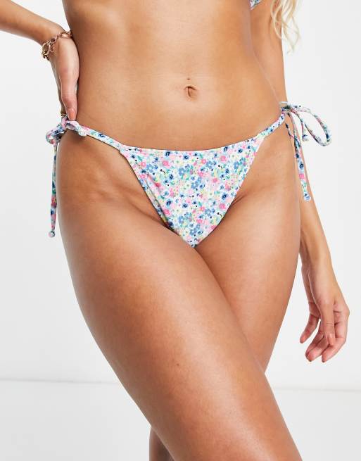 Cut High Bottoms | Blue Ditsy Floral