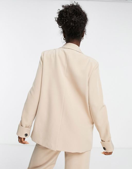 The Frolic tailored relaxed blazer in cream (part of a set)