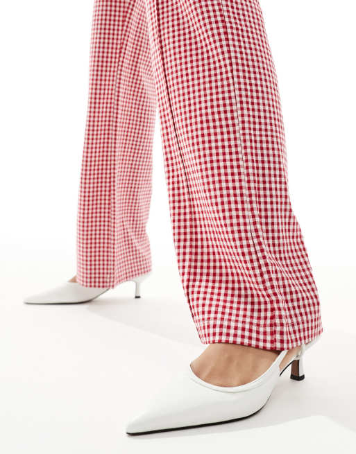 The Frolic - Pantalon droit d'ensemble - Vichy rouge  , 2 de 5