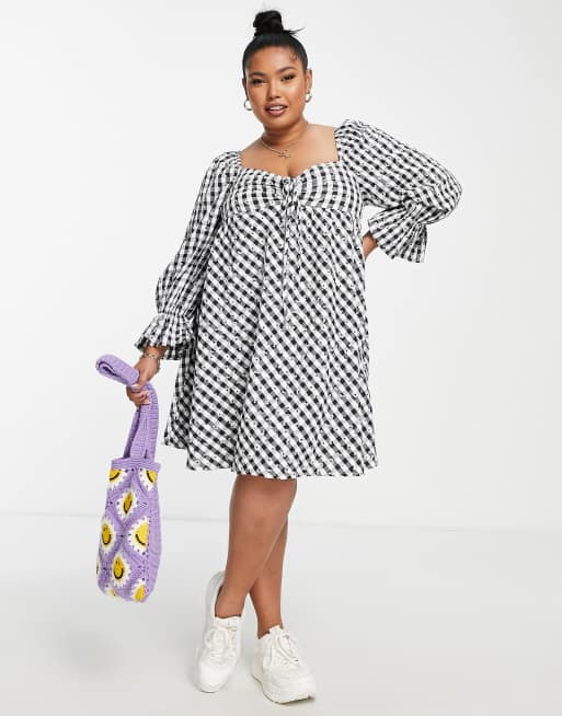 Gingham hotsell swing dress