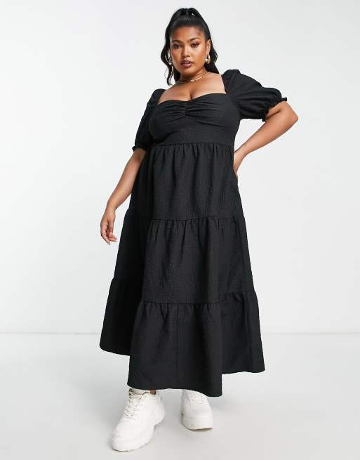 Black smock dress outlet plus size