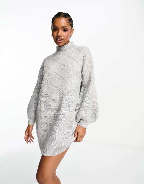 Grey hotsell wool dress