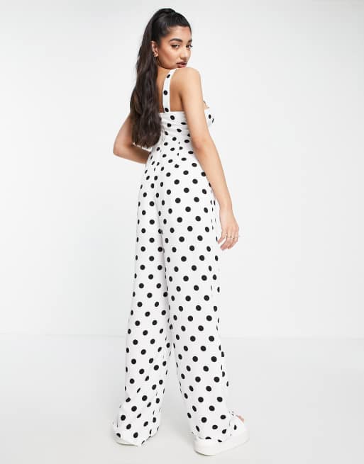 black spotted jumpsuit