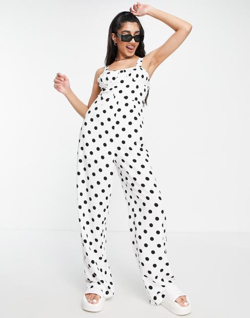 Asos black and white hot sale jumpsuit