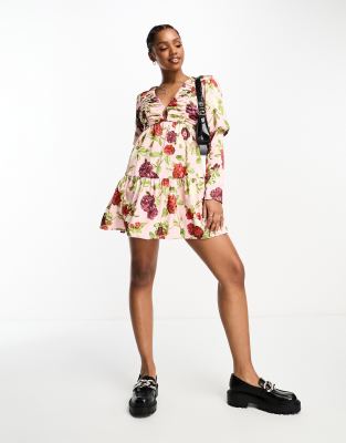 zara babydoll mini dress