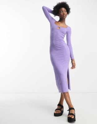 open lace back dress Luuvis Women Light Purple Corset Prom Dress Gorgeous A Line Sweetheart  Formal Dress with Ruffles