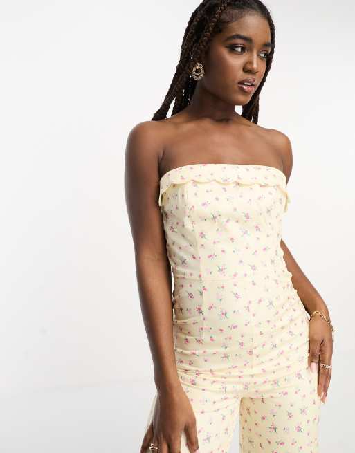 Strapless polka dot jumpsuit cheap