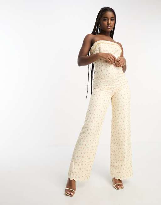 Vintage floral jumpsuit clearance
