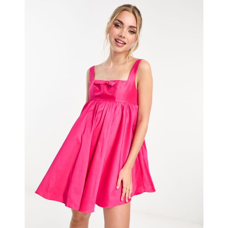 hot pink sequin dress short PS24004 HOT PINK  THE DRESSING ROOM